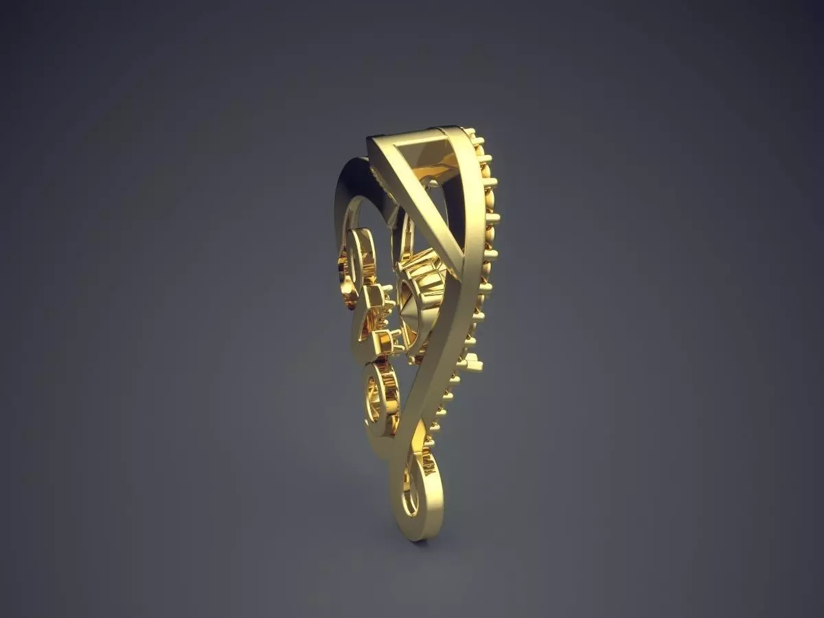 Pendant CAD-4857 3D print model_3