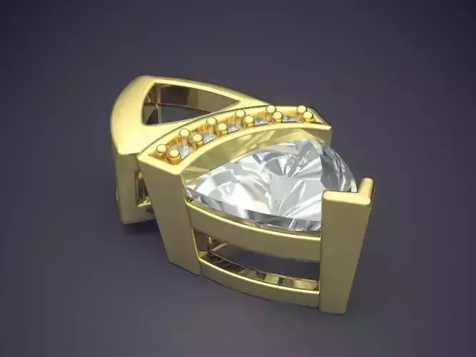 Luxurious Pendant With Diamonds CAD-4854