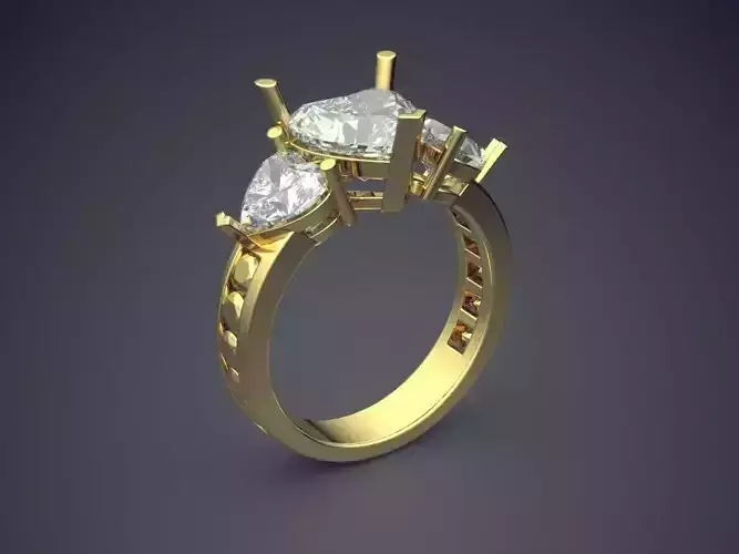 Ring With Diamonds CAD-4851
