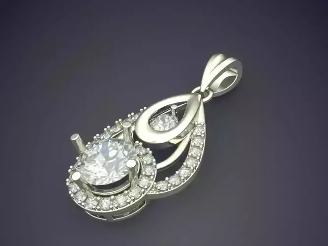 Pendant With Diamonds CAD-4832