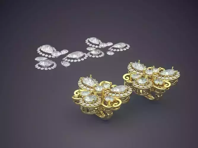 Pendant With Diamonds CAD-4841 3D print model