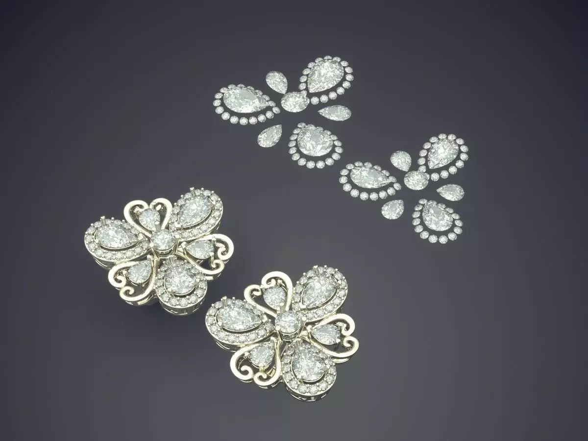 Pendant With Diamonds CAD-4841 3D print model_1