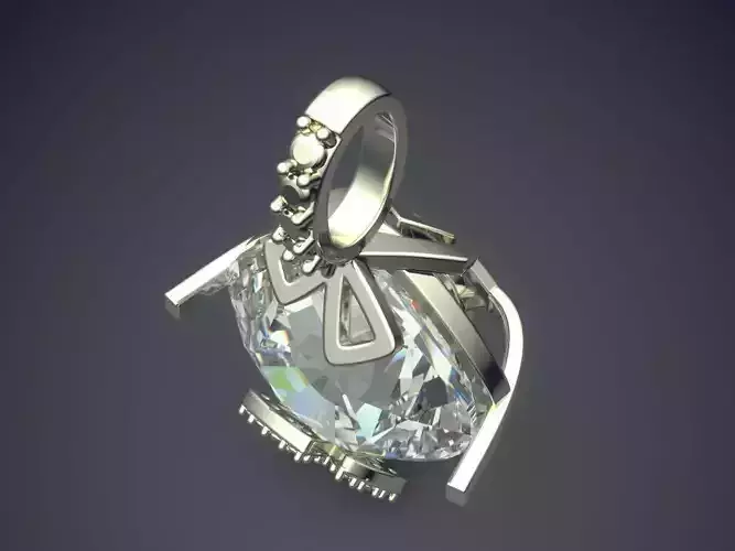 Pendant With Huge Diamond CAD-4820