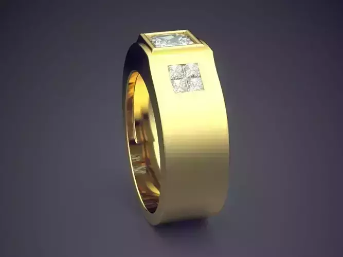 Ring With Diamonds CAD-4802