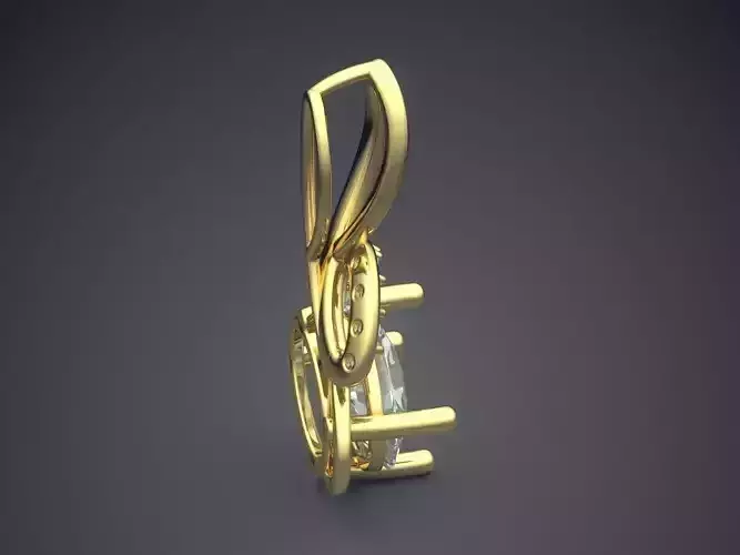 Pendant With Diamonds CAD-4794