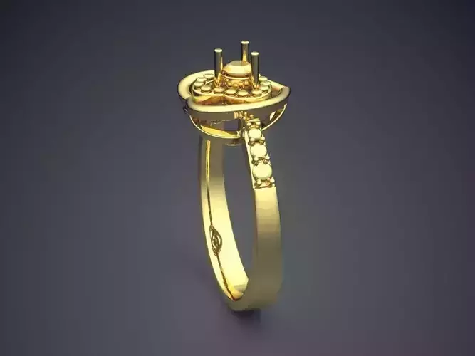 Heart-shaped Ring CAD-4793