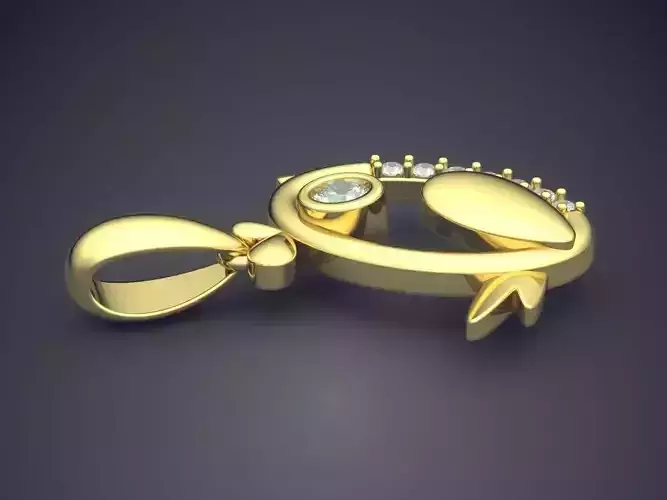 Pendant With Diamonds CAD-4790