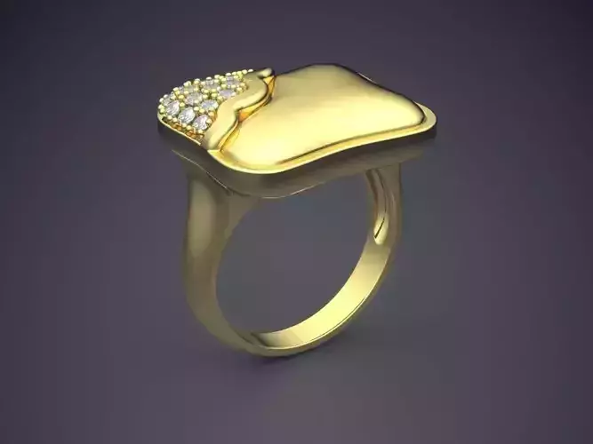 Unique Ring CAD-4786 3D print model
