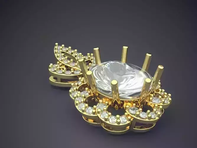 Luxurious Pendant With Diamonds CAD-4783