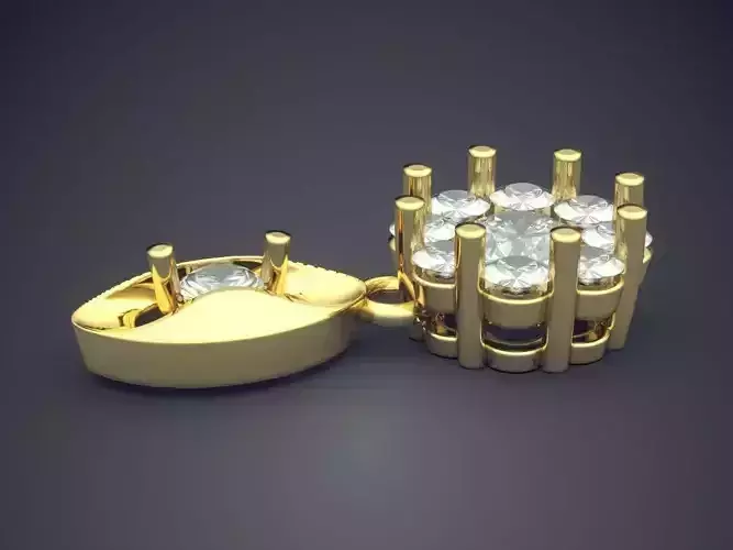 Pendant With Diamonds CAD-4772