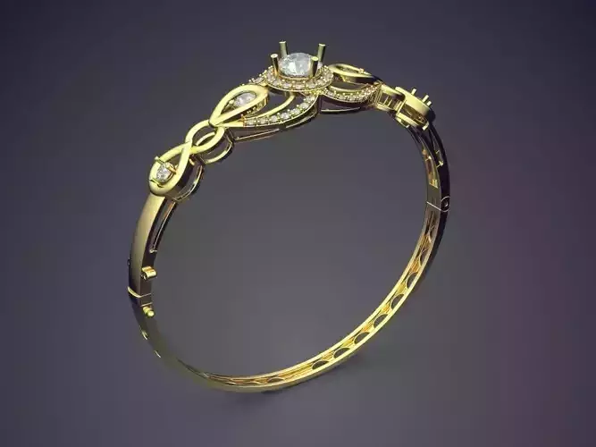 Bracelet With Diamonds CAD-4773