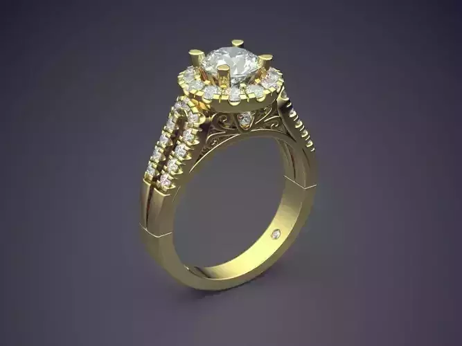 Ring With Diamonds CAD-4755
