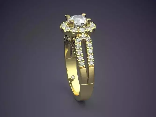 Ring With Diamonds CAD-4755