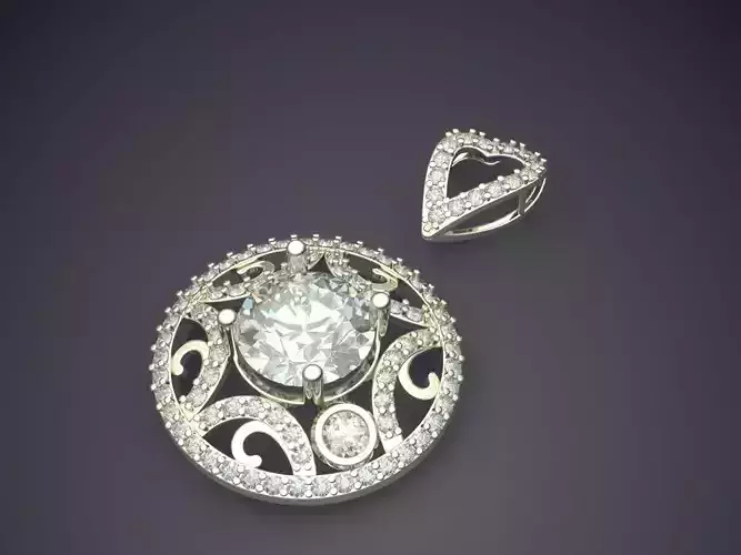 Pendant With Diamonds CAD-4778