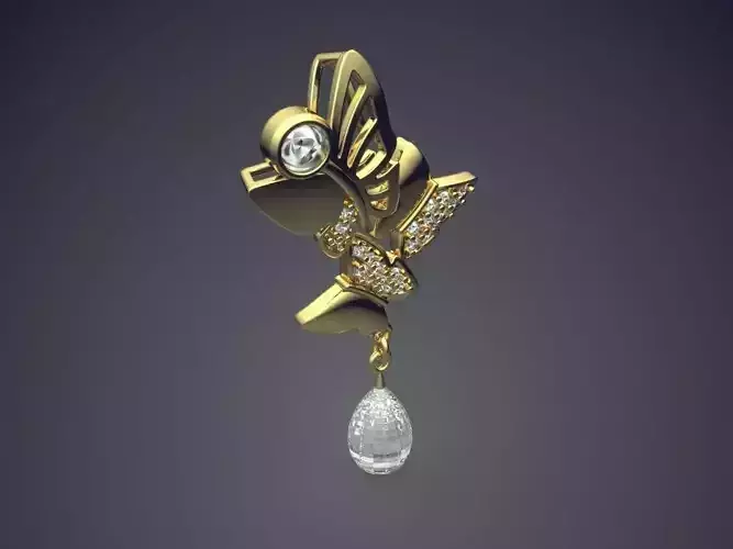 Pendant With Pearl CAD-4741 3D print model