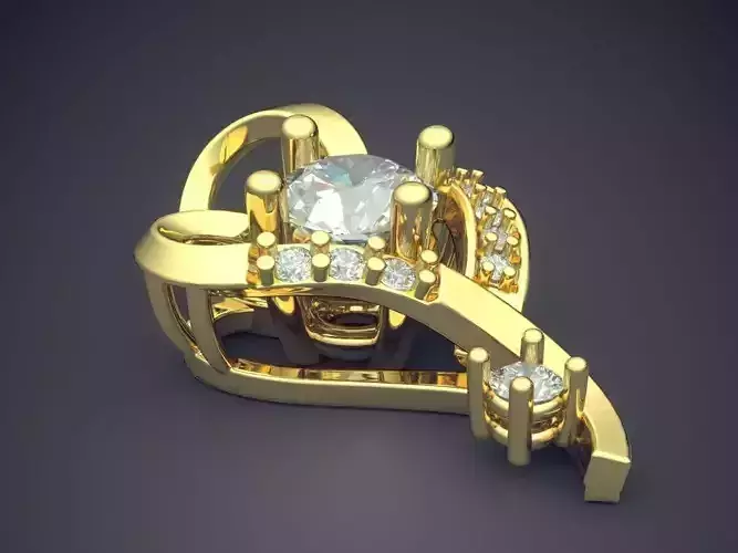 Pendant With Diamonds CAD-4737