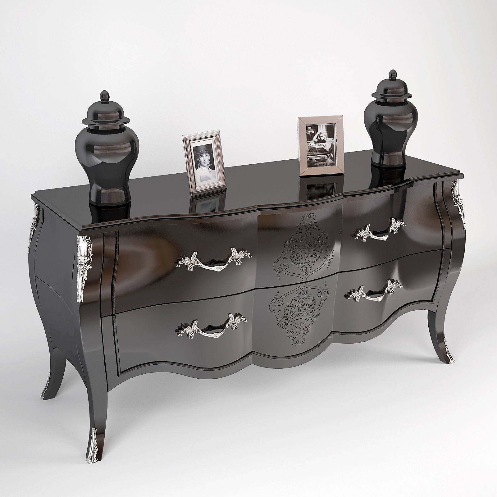 Pregno Chest of Drawers C91TR 3D model_2