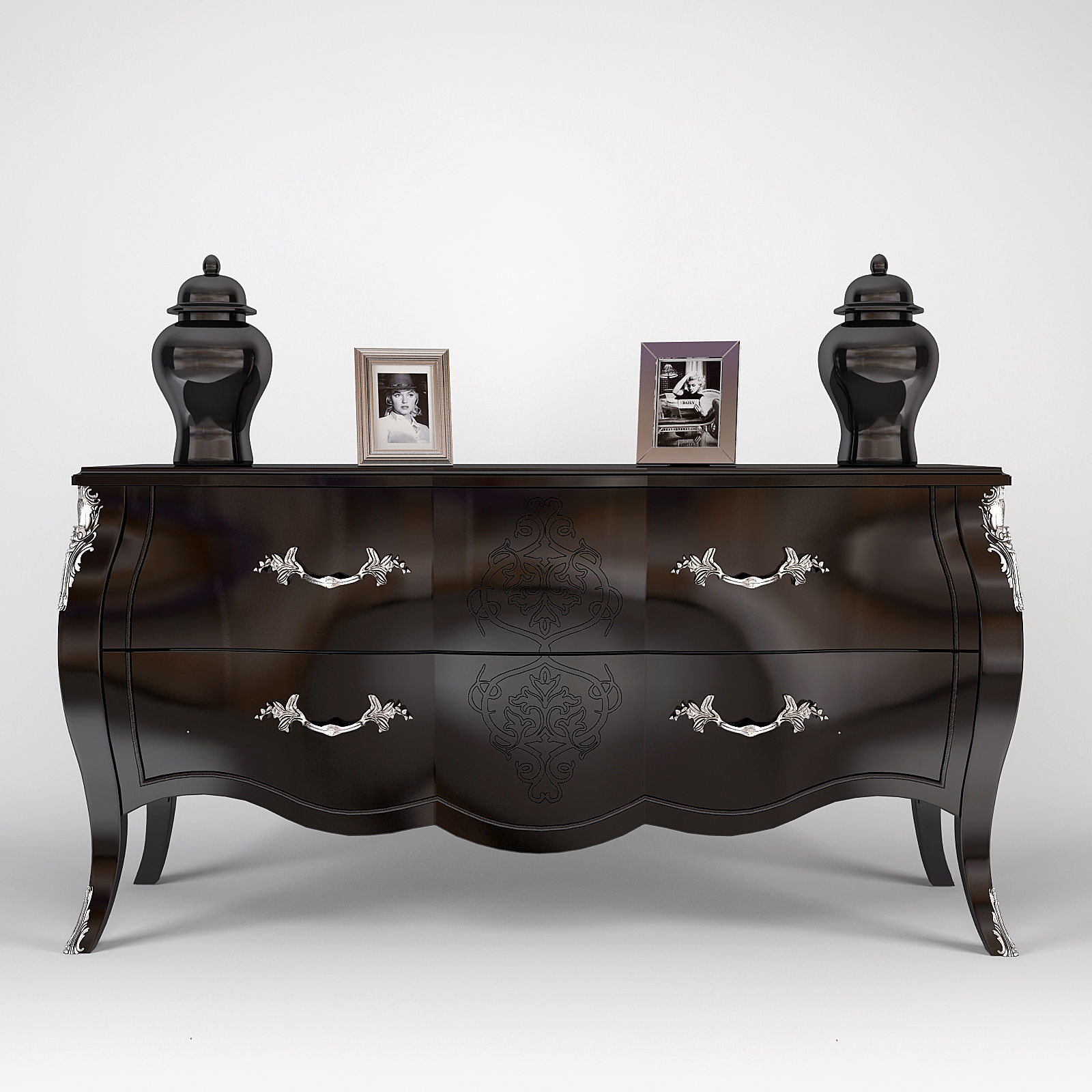 Pregno Chest of Drawers C91TR 3D model_1