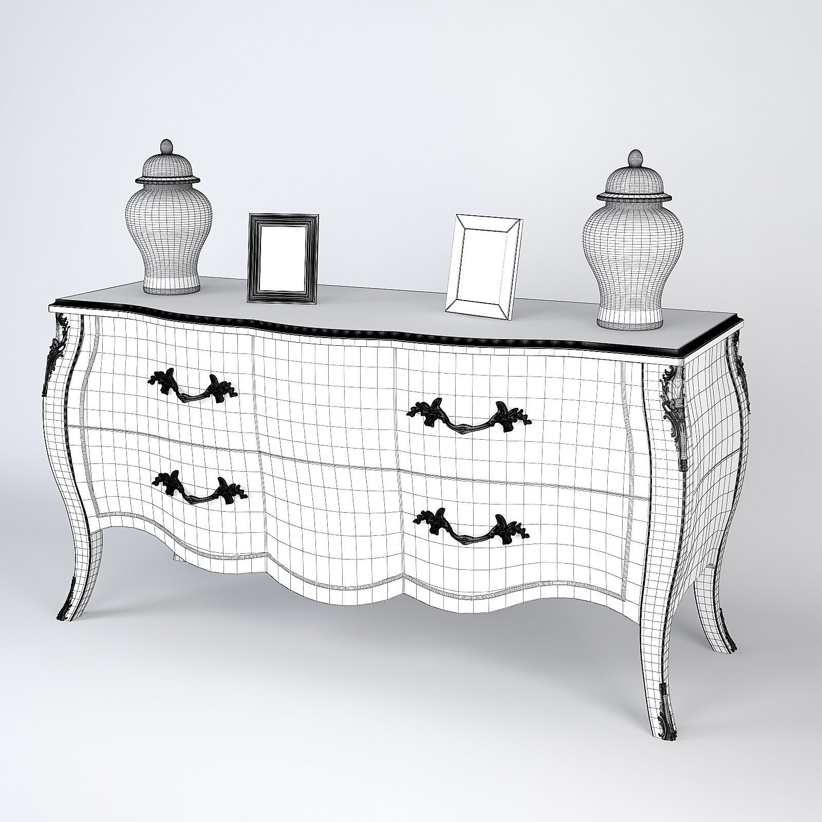 Pregno Chest of Drawers C91TR 3D model_3