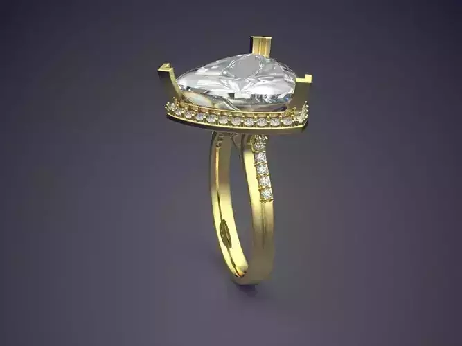 Ring With Diamonds CAD-4727
