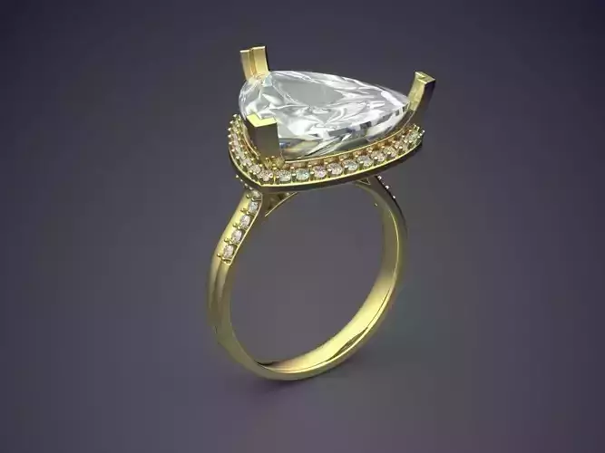 Ring With Diamonds CAD-4727