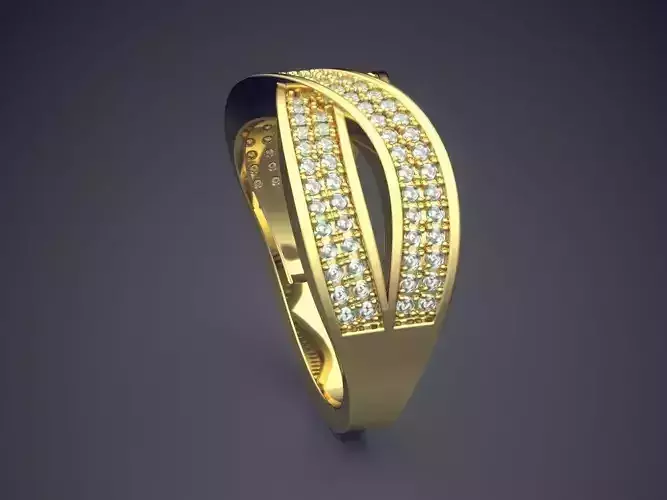 Ring With Diamonds CAD-4729