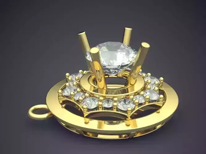 Pendant With Diamonds CAD-4721