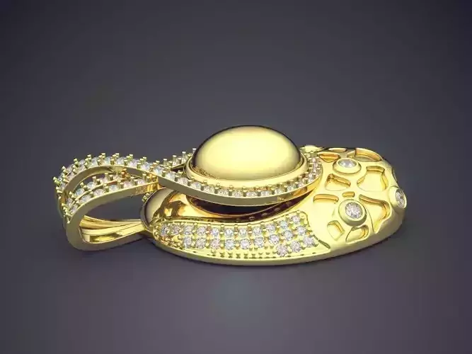 Pendant With Diamonds CAD-4717