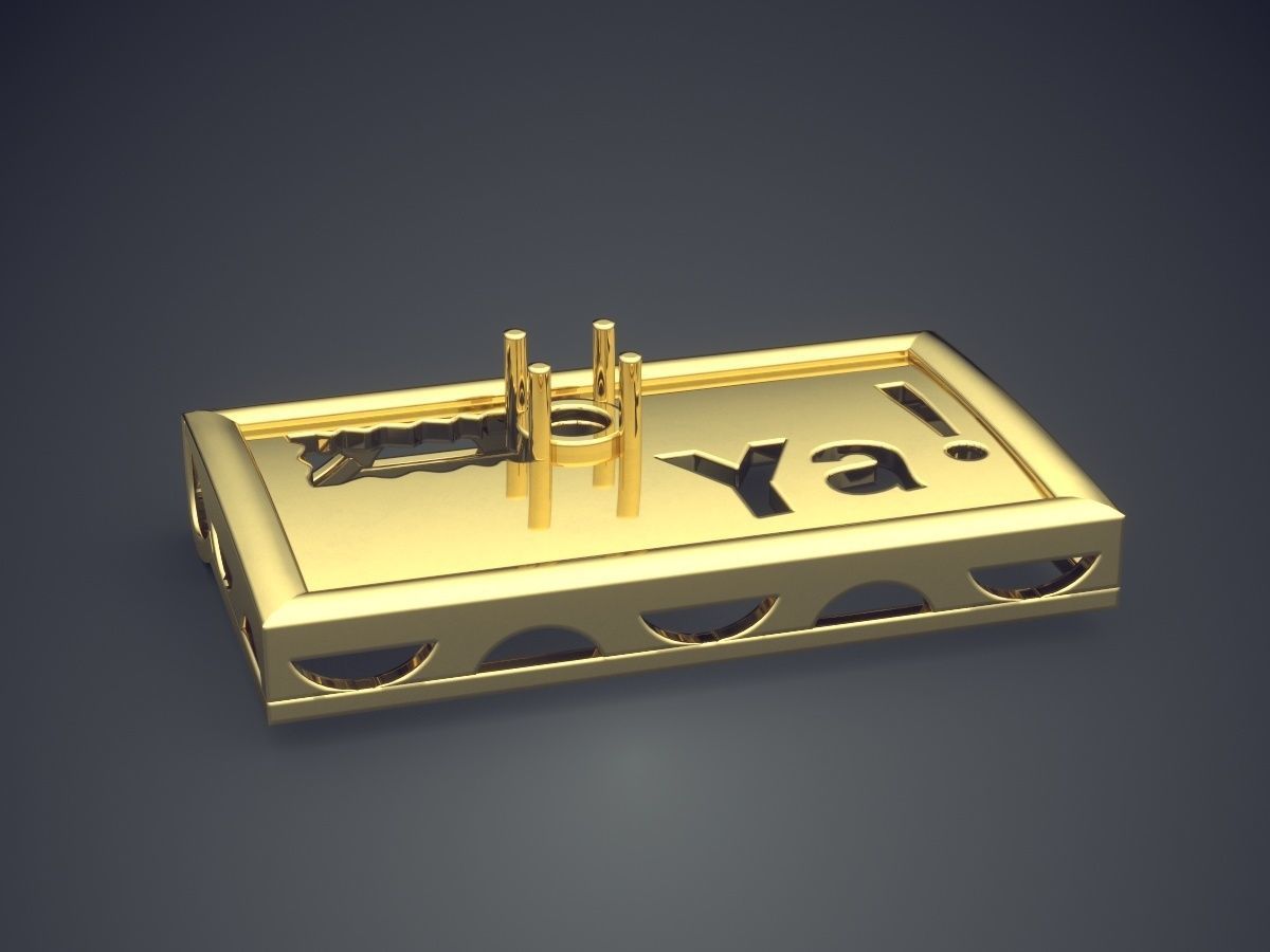 Engraved Pendant CAD-4703 3D print model_3