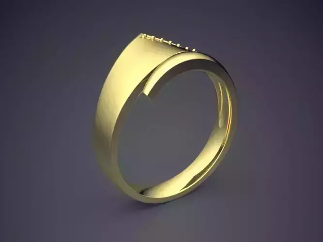 Unique Ring CAD-4695 3D print model