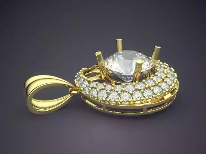 Pendant With Diamonds CAD-4685