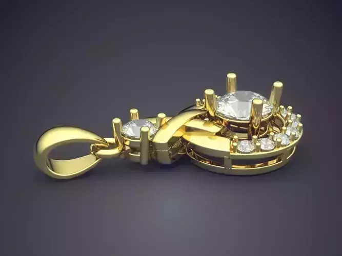Pendant With Diamonds CAD-4681
