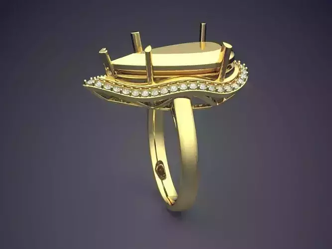 Unique Ring CAD-4677