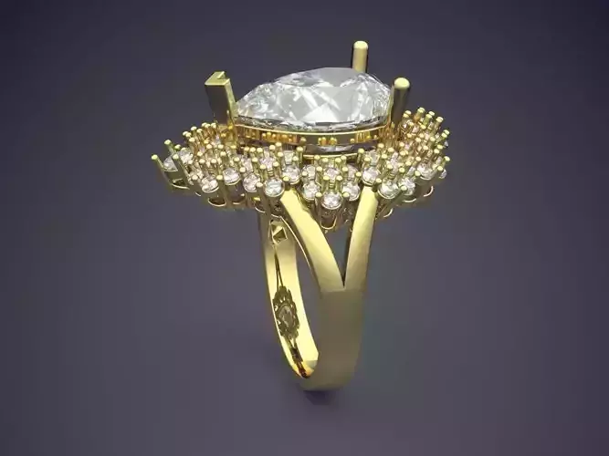 Ring With Diamonds CAD-4675