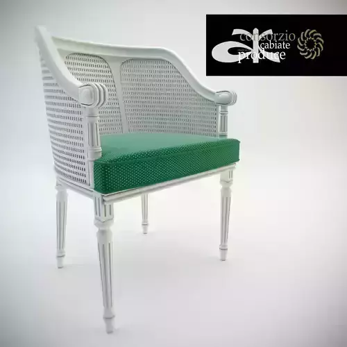 Chair Cabiate produce 3D model