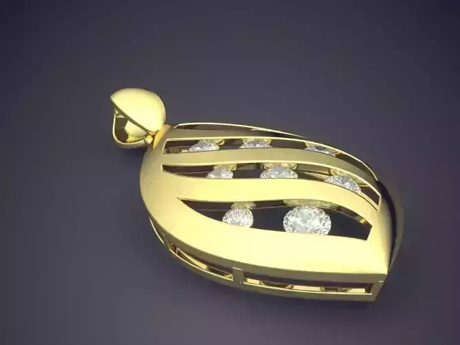 Pendant With Diamonds CAD-4667