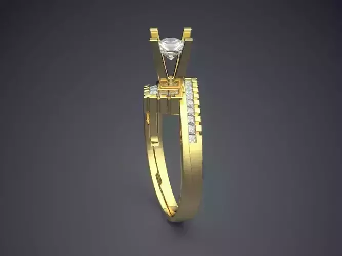 Ring With Diamonds CAD-4662