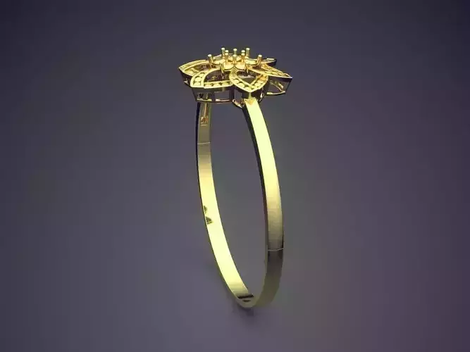 Thin Engagement Ring CAD-4658