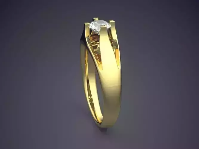 Ring With Diamond CAD-4655