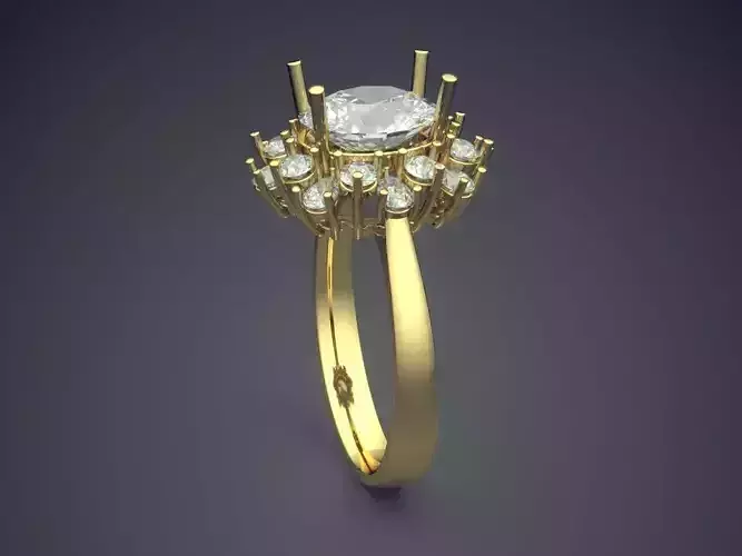 Ring With Diamonds CAD-4653