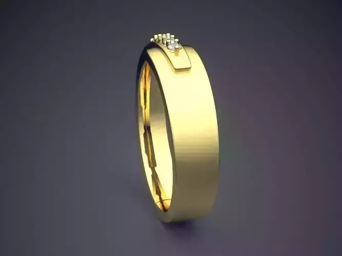 Ring With Tiny Diamonds CAD-4646