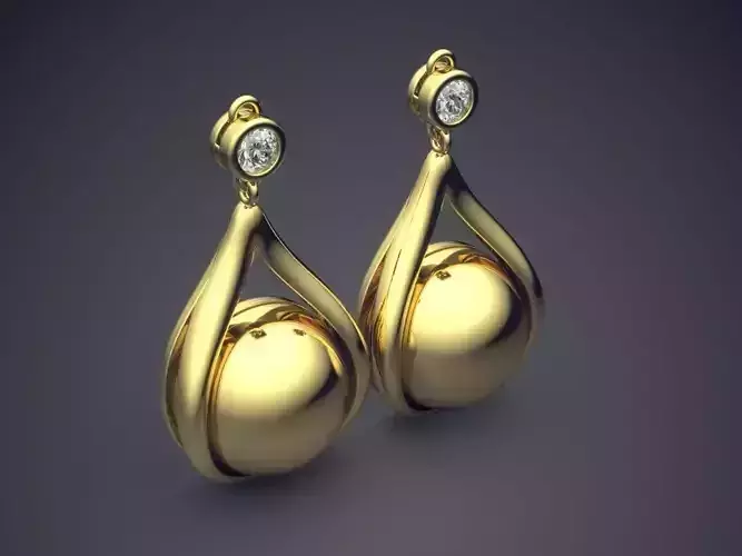Earrings CAD-4645