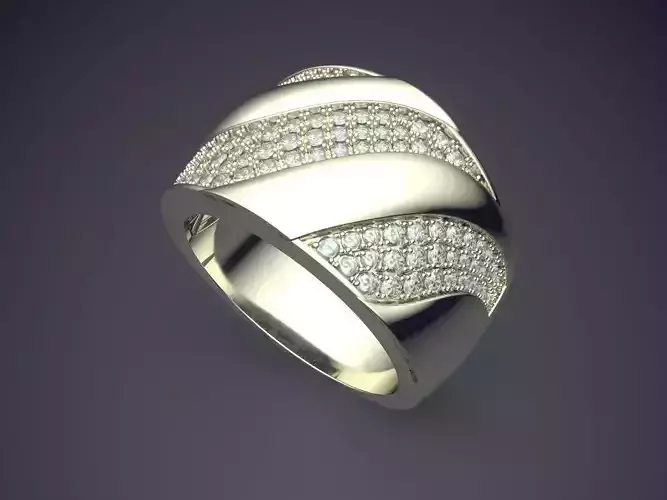 Thick Ring Covered In Ornaments CAD 4638