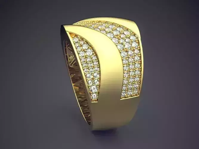 Thick Ring Covered In Ornaments CAD 4638