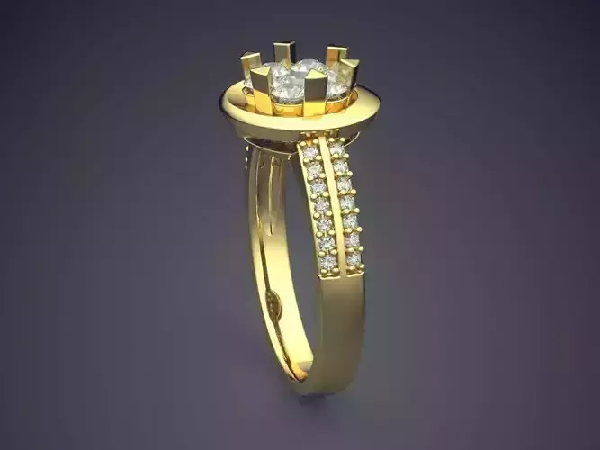 Ring With Small Diamonds On Top CAD 4620