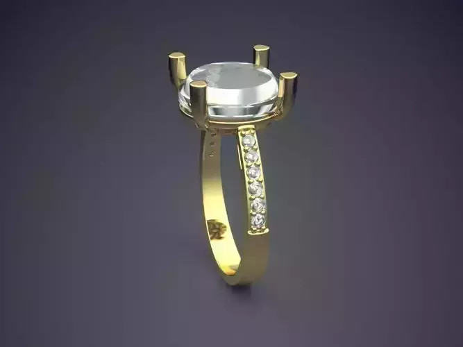 Ring With Diamonds CAD-4616