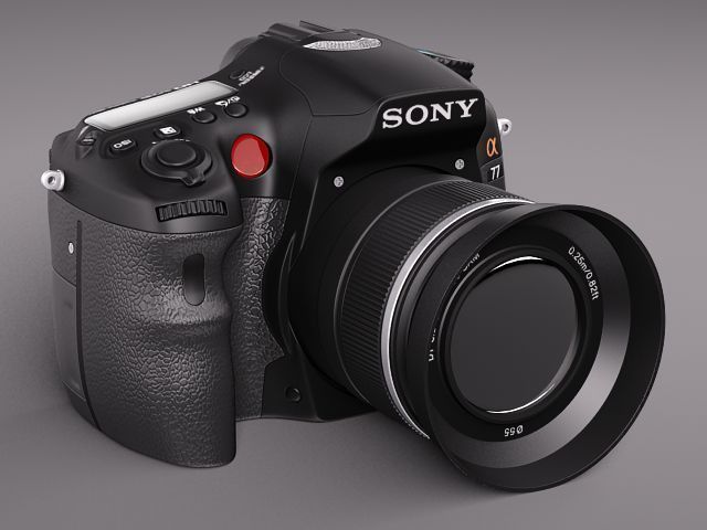 sony alpha 77 3D model_1