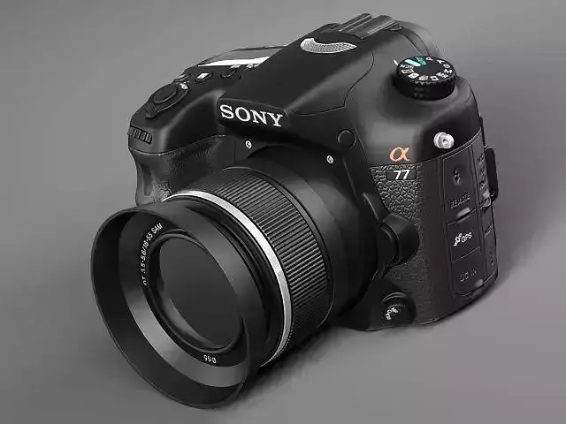sony alpha 77 3D model