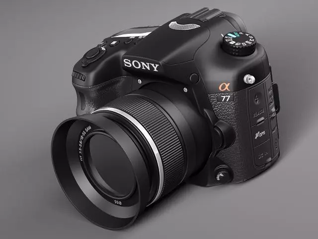 sony alpha 77 3D model_0