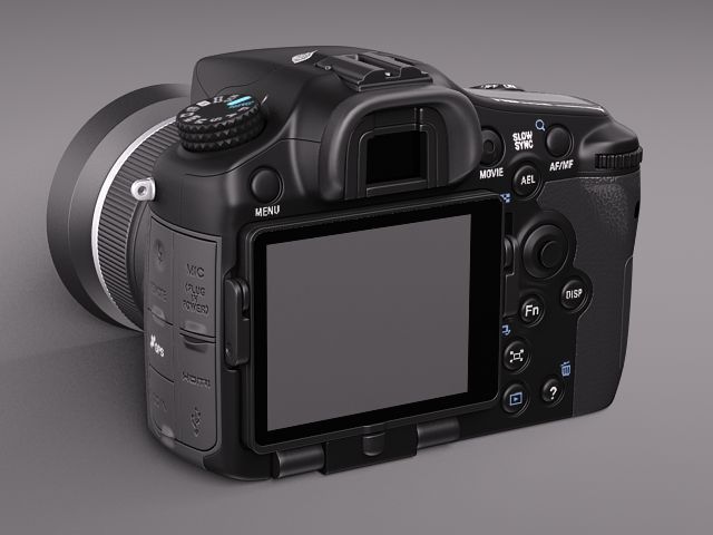 sony alpha 77 3D model_2